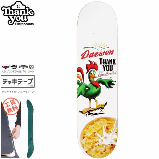 THANK YOU SKATEBOARDS サンキュー スケートボード デッキ SONG BALANCED DECK 7.75インチ NO19