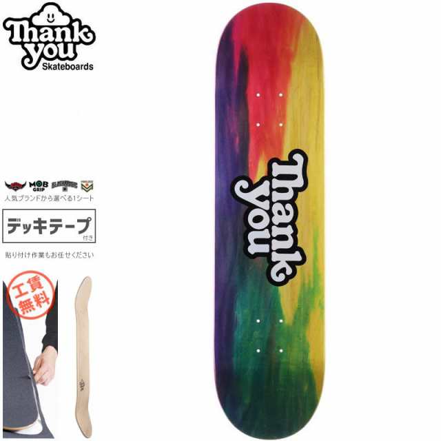 THANK YOU SKATEBOARDS サンキュー スケートボード デッキ TIE DYE LOGO DECK 7.75インチ/8.0インチ NO23