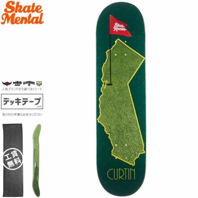 SKATE MENTAL スケートメンタル スケートボード デッキ CURTIN GOLF DECK 8.125インチ NO6