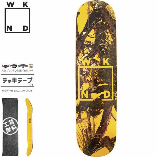 ウィークエンド WKND スケボー デッキ CAMO LOGO DECK 8.0インチ/8.125インチ/8.25インチ イエロー NO50