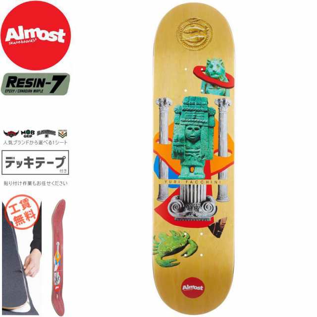 オルモスト ALMOST スケボー デッキ YURI RELICS YELLOW DECK 8.25