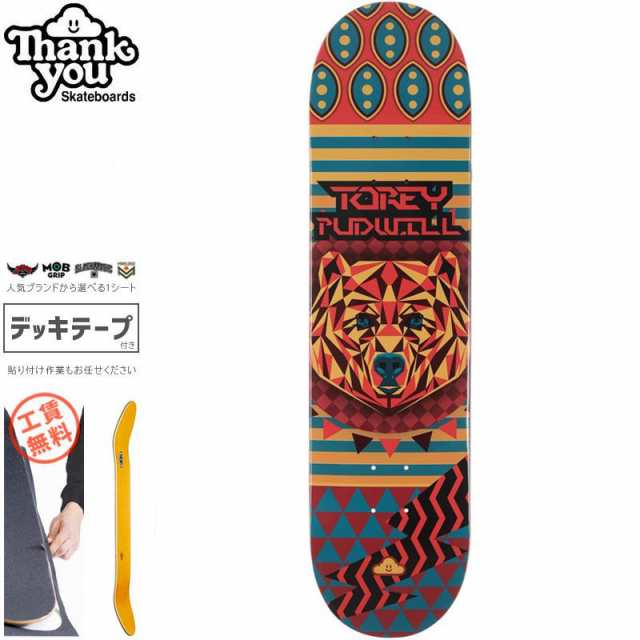 THANK YOU SKATEBOARDS サンキュー スケートボード デッキ TOREY GEO BEAR DECK 7.75インチ/8.0インチ NO34