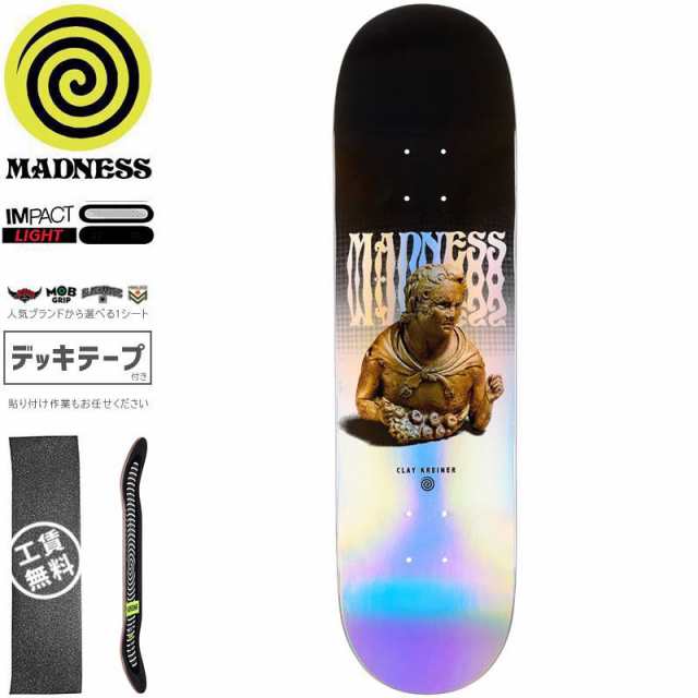 MADNESS マッドネス スケボー デッキ CLAY TANTRUM IMPACT LIGHT DECK