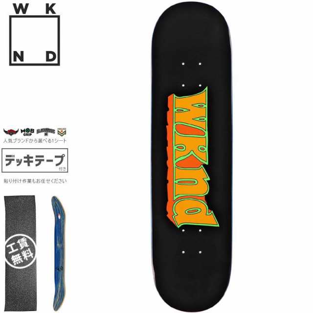 ウィークエンド WKND スケボー デッキ GOOD TIMES BLACK DECK 8.0インチ NO85