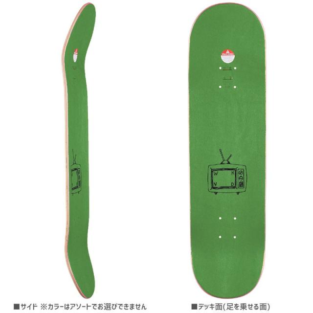 ウィークエンド WKND スケボー デッキ GLITTER LOGO DECK 7.75インチ グリーン NO91の通販は