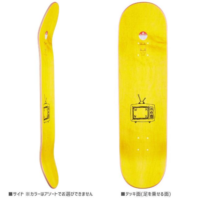 ウィークエンド WKND スケボー デッキ GLITTER LOGO DECK 7.75インチ イエローNO93_1