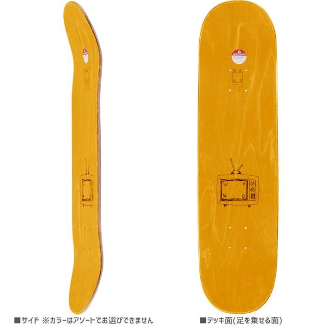 ウィークエンド WKND スケボー デッキ WHITE LOGO DECK 8.125インチ ゴールドイエロー NO95_1