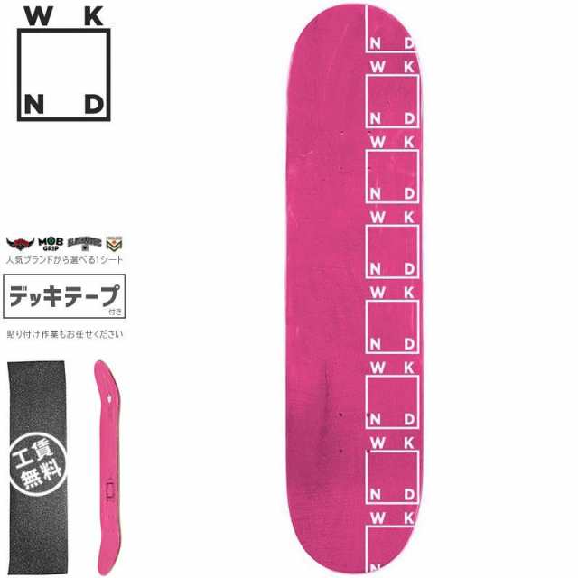 ウィークエンド WKND スケボー デッキ SIDE LOGO DECK 8.0インチ ピンク NO99