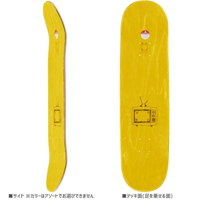 ウィークエンド WKND スケボー デッキ SIDE LOGO DECK 8.0インチ イエロー NO101_1