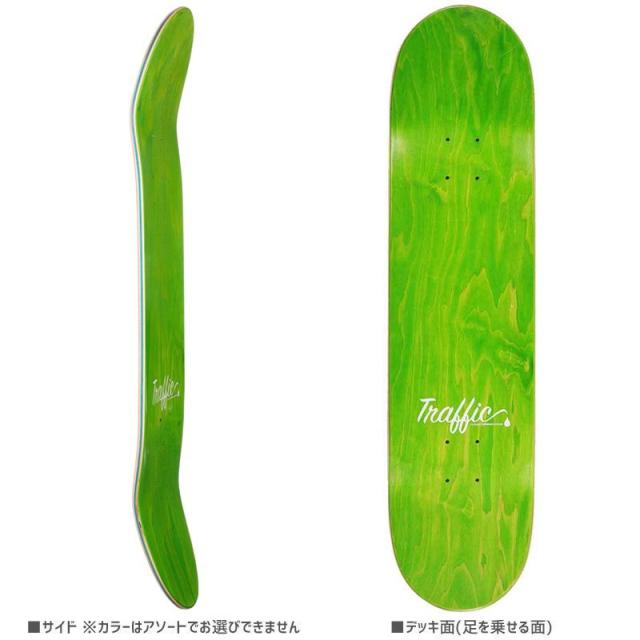 TRAFFIC トラフィック スケボー デッキ COLOR COMMUNICATIONS コラボ SKYLINE DECK 7.75インチ/8.0インチ NO26_2