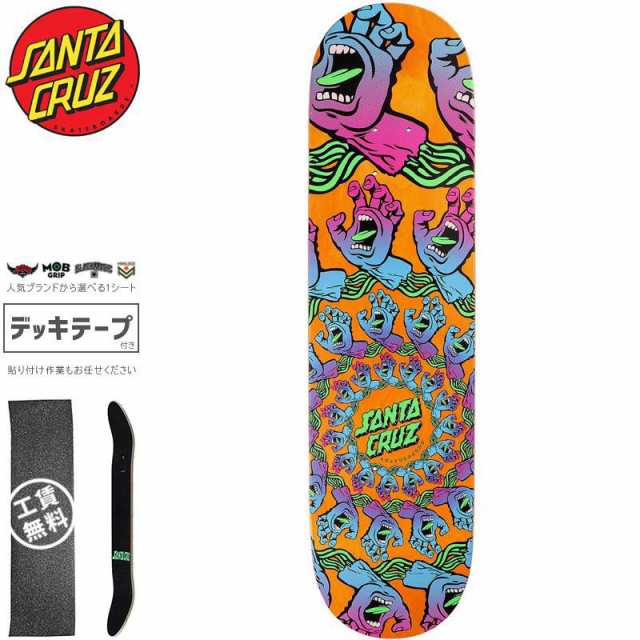 サンタクルーズ SANTA CRUZ スケートボード デッキ MANDALA HAND DECK 8.125インチ スクリーミングハンド NO190