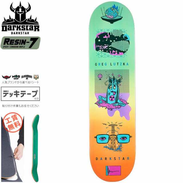 ダークスター DARK STAR スケボー デッキ LUTZKA NEW ABNORMAL R7 DECK 8.0インチ NO160