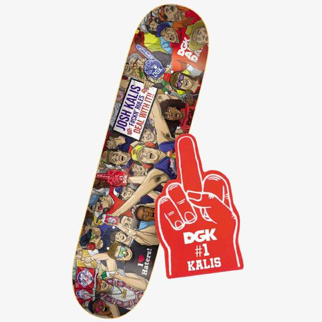 ディージーケー DGK スケートボード デッキ KALIS DEAL WITH IT DECK