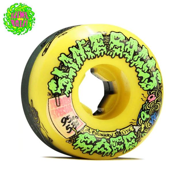 SANTA CRUZ サンタクルーズ ウィール SLIME BALLS DOUBLE TAKE CAFE VOMIT MINI YELLOW BLACK 95A 53mm NO10の通販は 6,930円
