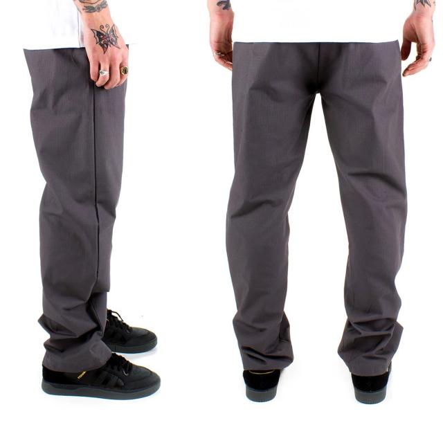 KROOKED クルックド スケボー パンツ EYES RIPSTOP PANT チャコール グレー NO1 KROOKED クルックド スケボー パンツ EYES RIPSTOP PANT チャコール グレー NO1