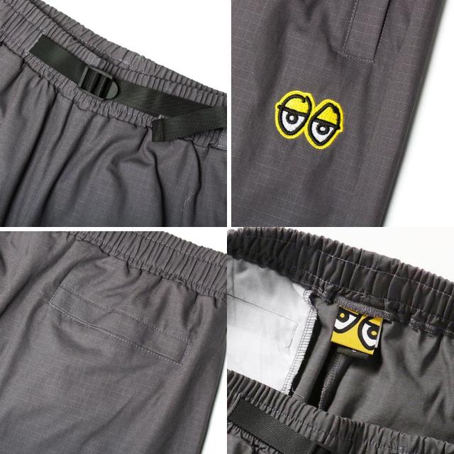 KROOKED クルックド スケボー パンツ EYES RIPSTOP PANT チャコール グレー NO1 KROOKED クルックド スケボー パンツ EYES RIPSTOP PANT チャコール グレー NO1