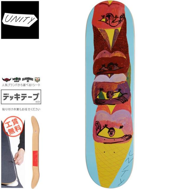 UNITY ユニティ スケボー スケートボード デッキ ICE CREAM CONE DECK 8.06インチ NO3