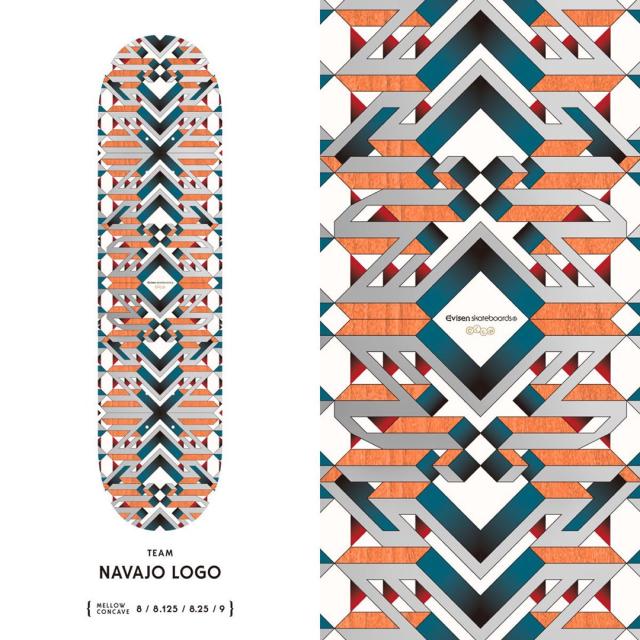 EVISEN エビセン スケートボード デッキ ゑびせん NAVAJO LOGO DECK 8.0インチ NO130_3