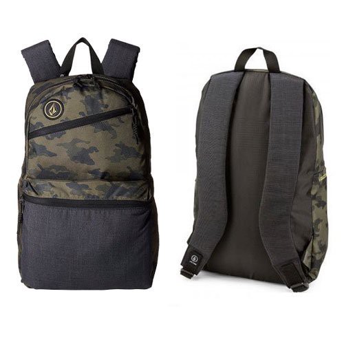 VOLCOM バックパック　リュックサック　ブラック\u0026カモフラージュ