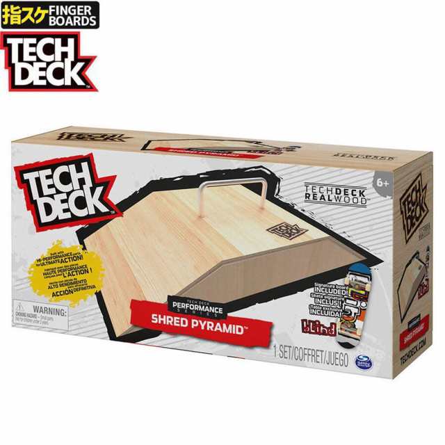 TECH DECK スケボー 指スケ フィンガーボード PERFORMANCE SERIES SHRED PYRAMID SET 木製 バンク レール ブラインド NO17