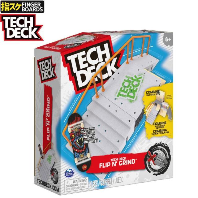 TECH DECK スケボー 指スケ フィンガーボード XCONNECT PARK テックデッキ セクション FLIP N GRIND
