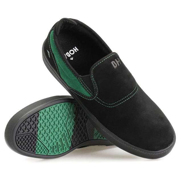エメリカ EMERICA スケート シューズ WINO G6 SLIP CUP HOBAN SHOES スウェード BLACK/GREEN NO213 エメリカ EMERICA スケート シューズ WINO G6 SLIP CUP HOBAN SHOES