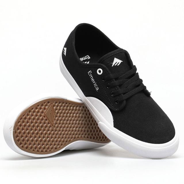 エメリカ EMERICA スケート シューズ WINO STANDARD SHOES キャンバス  BLACK WHITE GUM NO214 エメリカ EMERICA スケート シューズ WINO STANDARD SHOES キャンバス