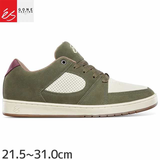 エス ES FOOTWEAR スケートシューズ スニーカー ACCEL SLIM SHOE OLIVE TAN スウェード NO149