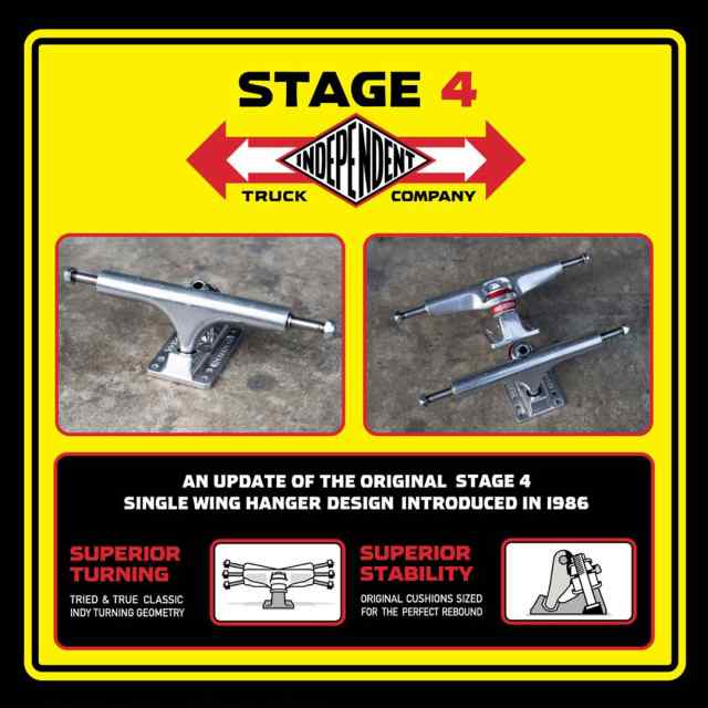 良質  INDEPENDENT インディペンデント TRUCK 4 STAGE トラック スケートボード