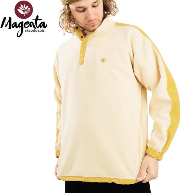 MAGENTA マゼンタ スケボー ジャケット KANEDA FLEECE HIGH NECK JERSEY ナチュラル NO5