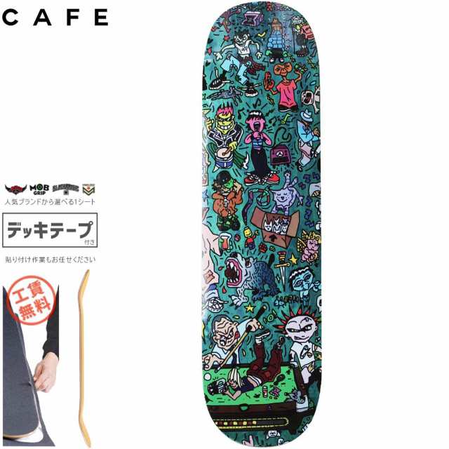 SKATEBOARD CAFE カフェ スケートボード デッキ SEX PALACE POOL DECK 8.125インチ C2 SHAPE ティール NO6