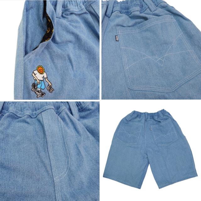 TELEVISI STAR テレビジスター SHORTS BAGGY OG ライトブルー NO15 テレビジスター TELEVISI STAR SHORTS TVS BAGGY OG ライトブルー NO4