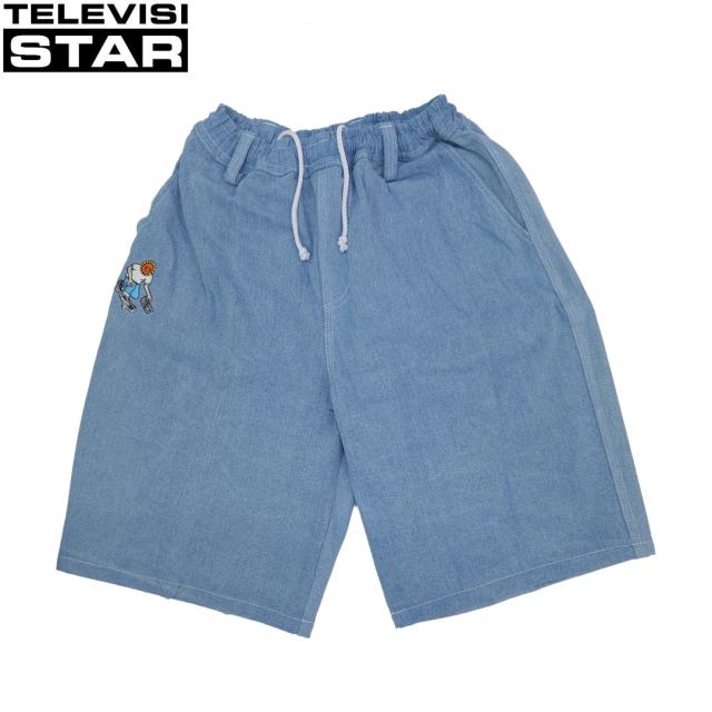 テレビジスター TELEVISI STAR SHORTS TVS BAGGY OG ライトブルー NO4
