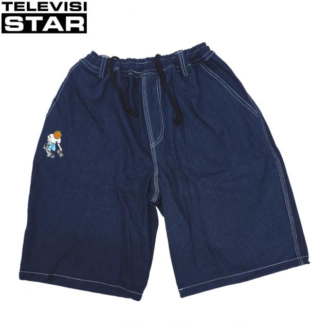 TELEVISI STAR テレビジスター SHORTS TVS BAGGY OG ネイビー
