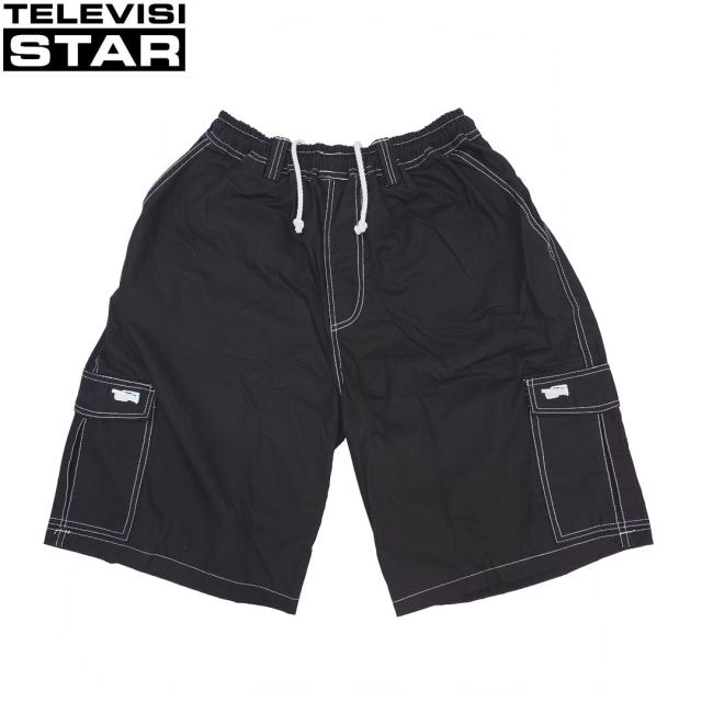 TELEVISI STAR テレビジスター SHORTS RIPSTOP CARGO ブラック NO7