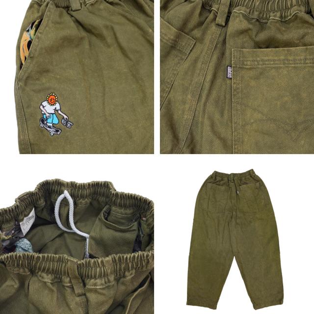 TELEVISI STAR テレビジスター パンツ TVS BAGGY OG オリーブ NO10の