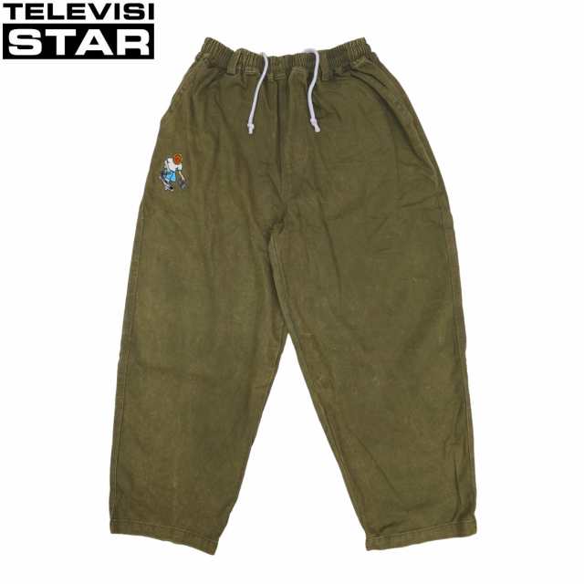 TELEVISI STAR テレビジスター パンツ TVS BAGGY OG オリーブ NO10の通販は 15,257円