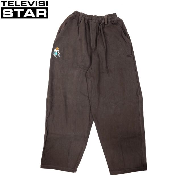 TELEVISI STAR テレビジスター パンツ TVS BAGGY OG ブラウン NO16