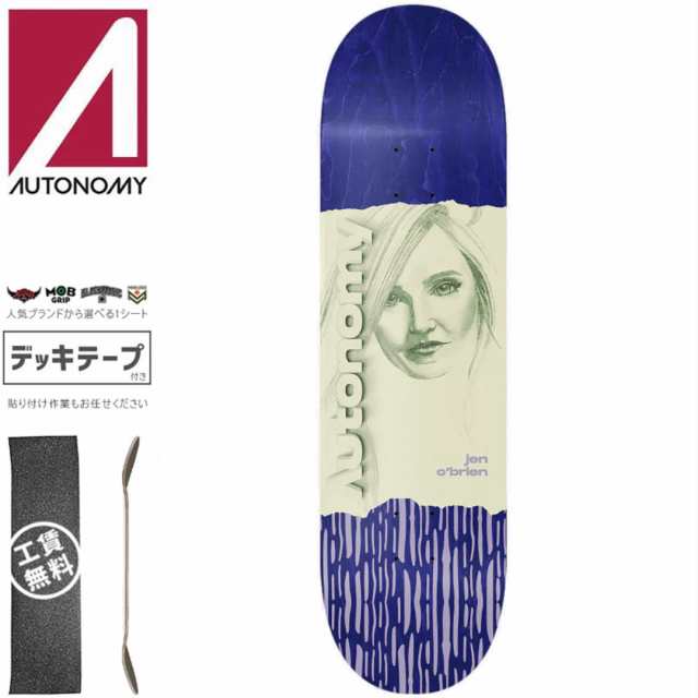 AUTONOMY オートノミー スケートボード デッキ JEN OBRIEN IV PORTRAIT DECK 8.0インチ NO12