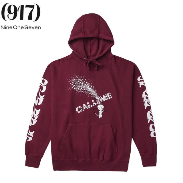 CALL ME 917 ナインワンセブン NINE ONE SEVEN パーカー DAVIL CALLS BRN FOODIE/マルーン NO1