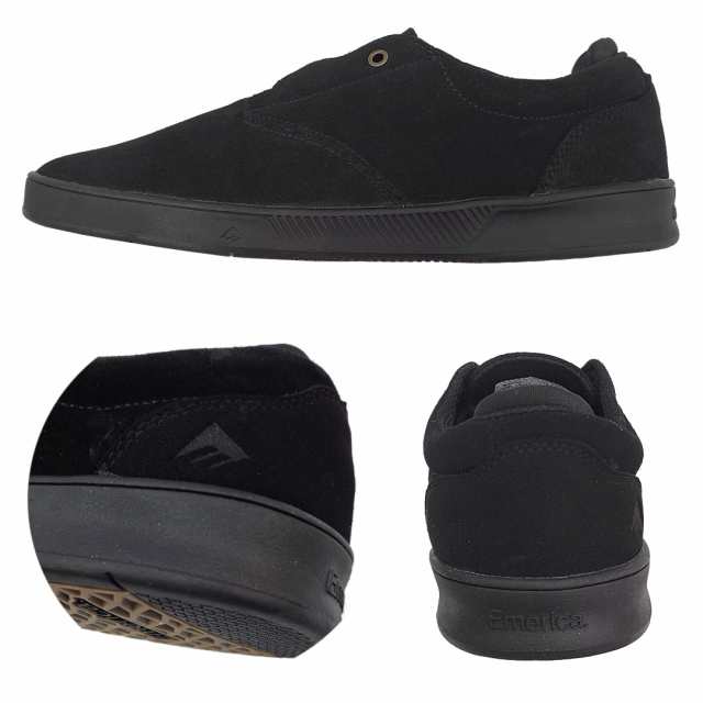 エメリカ EMERICA スケート シューズ ROMERO SHOES スウェード BLACK NO230