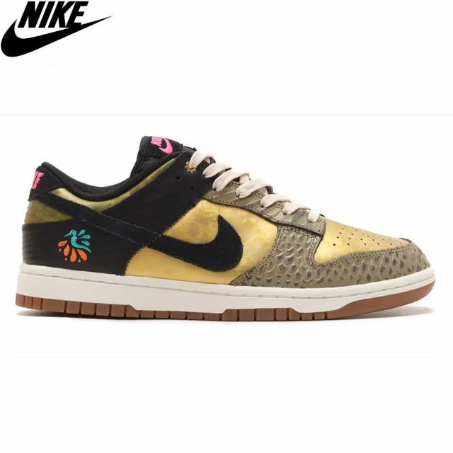 NIKE ナイキ WOMENS ウィメンズ シューズ WMNS NIKE DUNK LOW PRM ブラック/メタリックゴールド NO217