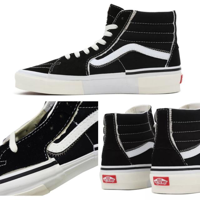 VANS バンズ シューズ USA企画 SK8-HI RECONSTRUCT SHOES ブラック