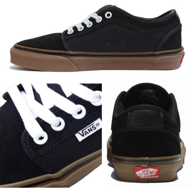VANS バンズ シューズ USA企画 SKATE CHUKKA LOW SHOES ブラックガム