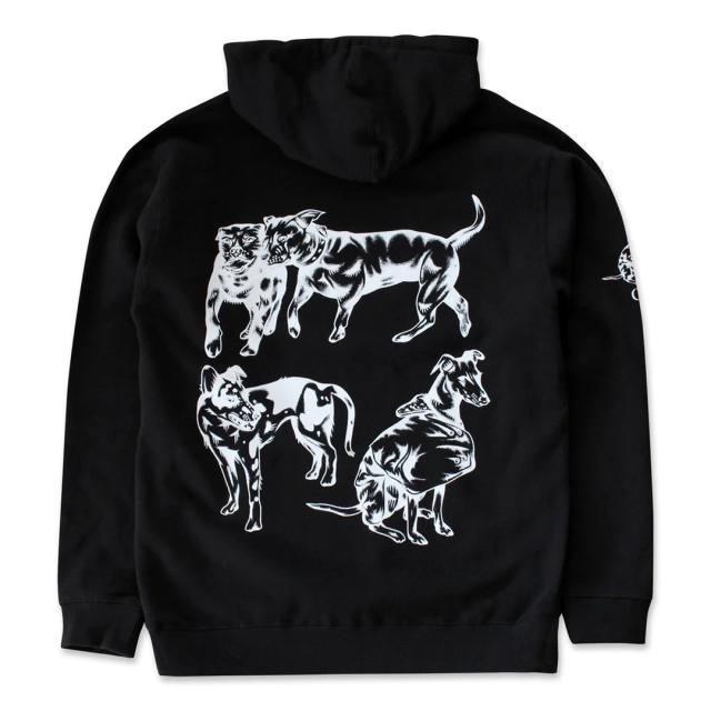 SKATEBOARD CAFE カフェ スケートボード フーディ POOCH FLEECE HOOD スウェット パーカー ブラック NO3_2