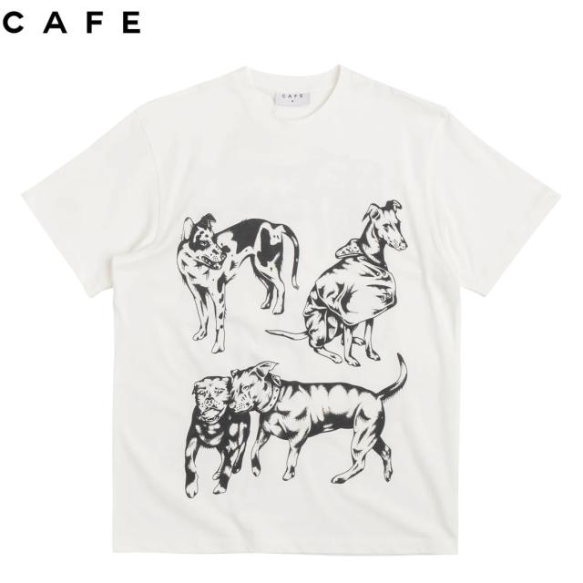 SKATEBOARD CAFE カフェ スケートボード Tシャツ POOCH TEE クリーム NO2