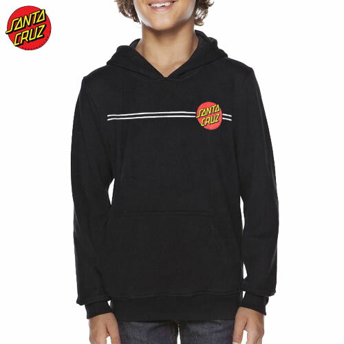 サンタクルーズ SANTACRUZ キッズ パーカー CLASSIC DOT HOODED PULLOVER YOUTH ブラック NO5の通販は
