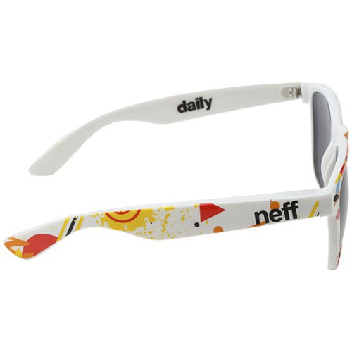 ネフ NEFF サングラス DAILY SUNGLASSES ホワイト x マルチ NO29の通販