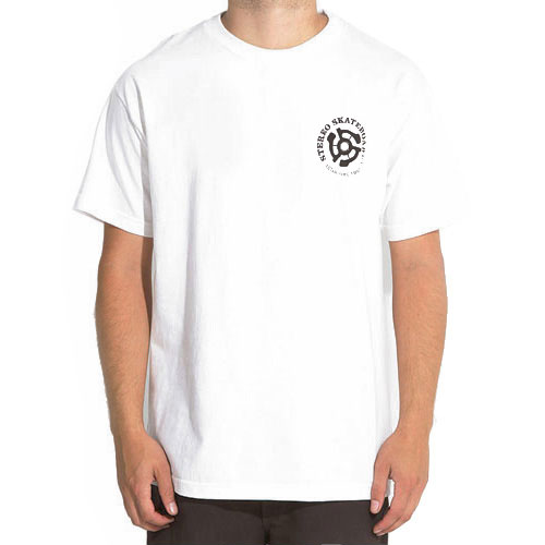 ステレオ STEREO スケボー Tシャツ STEREO EST 92 TEE ホワイト NO6の 