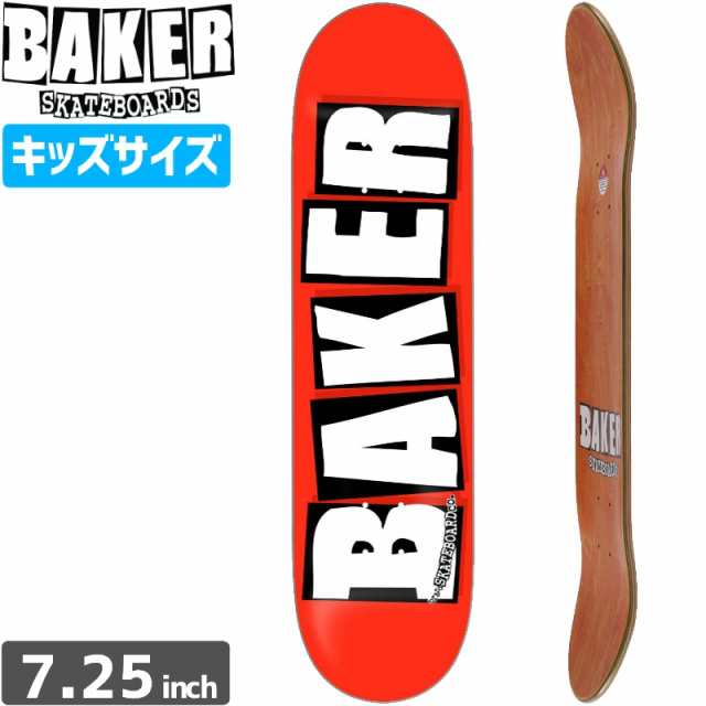 ベーカー BAKER スケボー キッズ デッキ BRAND LOGO WHITE DECK MINI 7.3インチ NO1